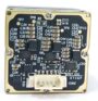 Quadratische Wärmebildkamera-Platine für FPV-Drohnen mit schwarzem Leiterplattenlayout, goldfarbenem Metallrand, zahlreichen SMD-Bauteilen und einem weißen Mehrpolstecker an der Unterkante.